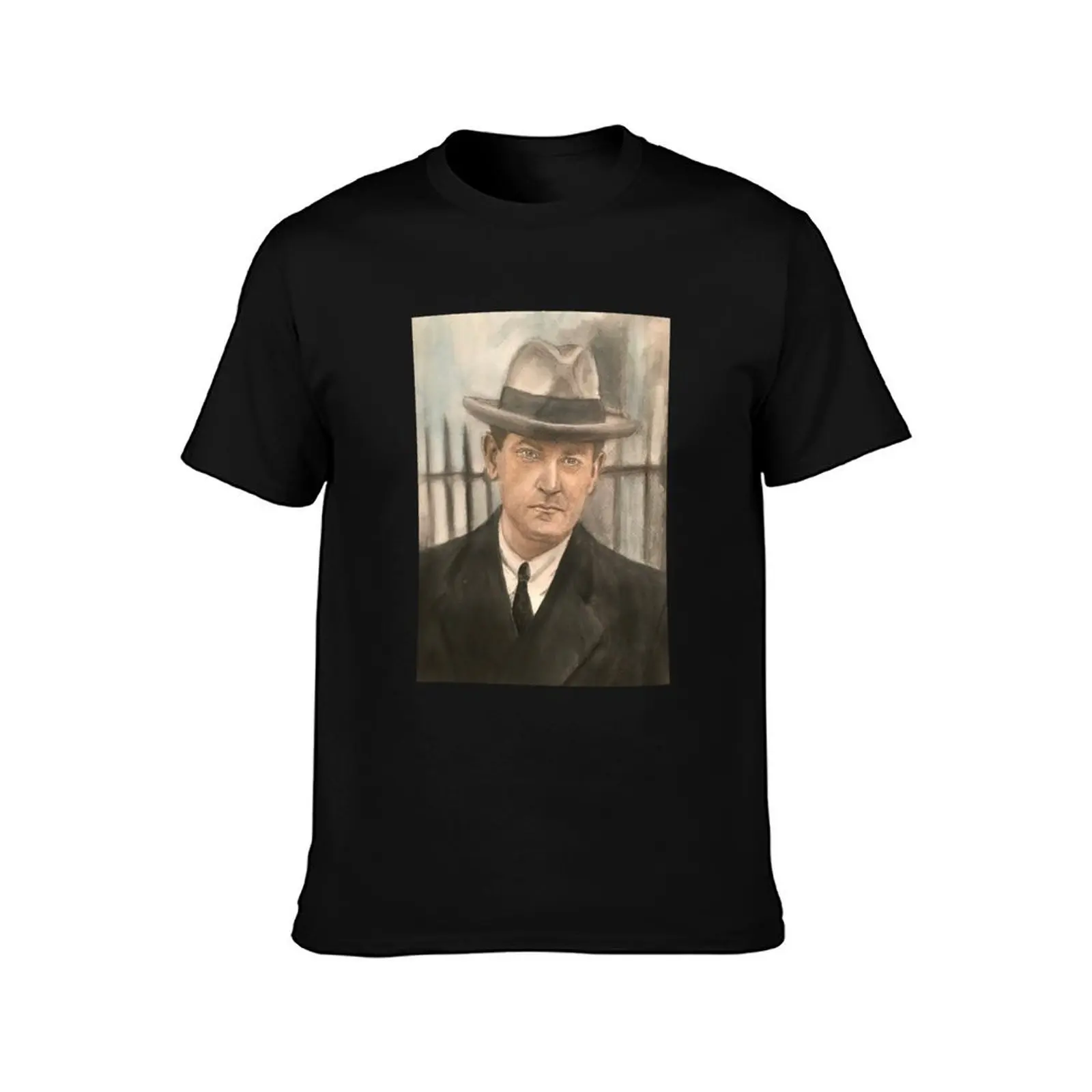 Michael Collins Portrait Wall Art Print T-Shirt vintage clothes custom t shirt korean fashion Men's t-shirts