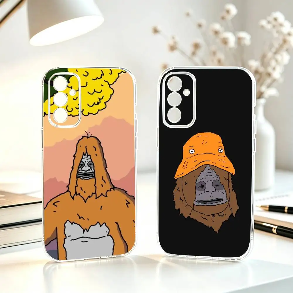 

Sassy The S-Sasquatch Phone Case Transparent Silicone Soft For SamsungA10,12,20,21S,30,31,40,50,51,52,70,71