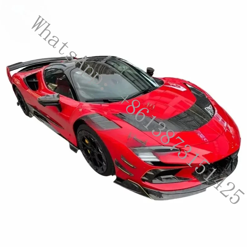 Suitable Front and Rear Carbon Fiber Spoiler Compatible with SF90