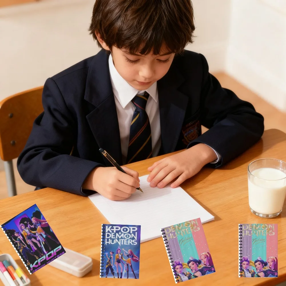 

Huntrix Notebooks Kpop Demon Hunter Party Favors Demon Hunter K Pop Birthday Gifts Kids Stationery Supplies