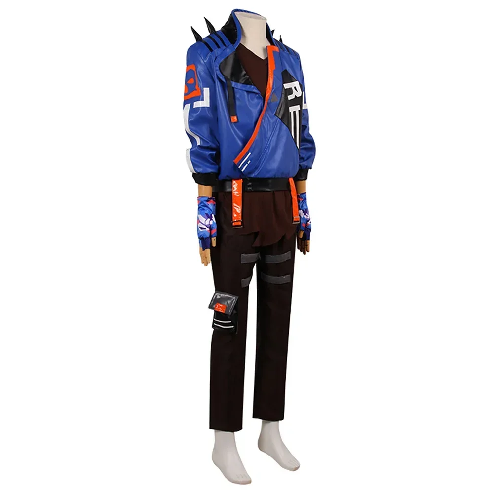 Yoru Cosplay Mannen Kostuum Spel Valorant Rollenspel Fantasia Outfits Jasje Shirt Broek Handschoenen Man Halloween Carnaval Feestkleding