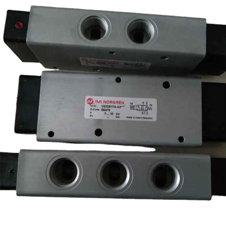 

Control Valve Solenoid Actuated V63D517A-A2 Pneumatic Norgren Cylinder