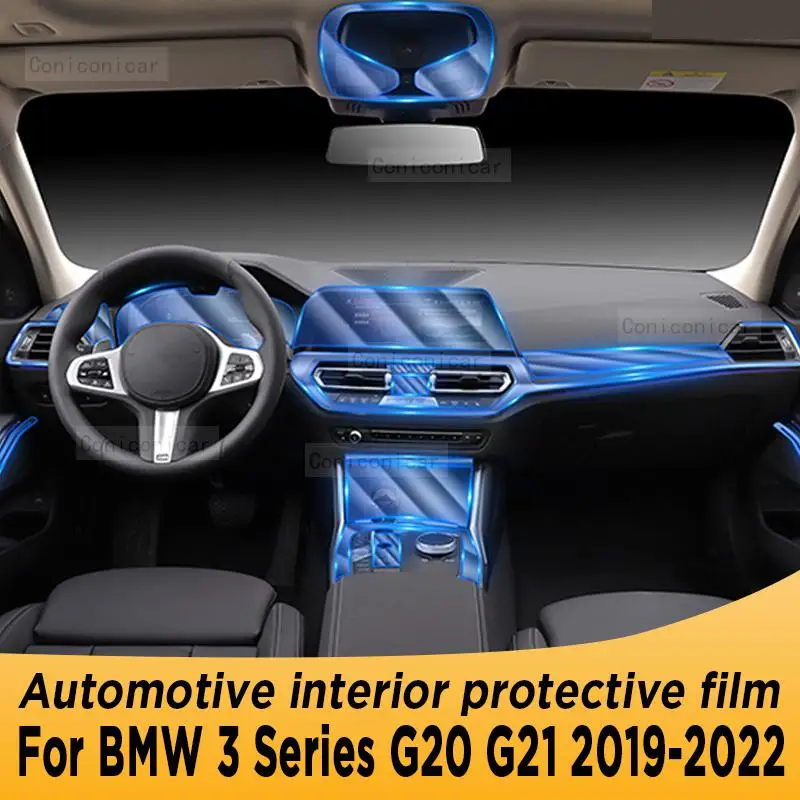 

For BMW 3 Series G20 G21 2019-2022 Gearbox Panel Navigation Automotive Interior Screen Protective Film TPU Anti-Scratch Sticker