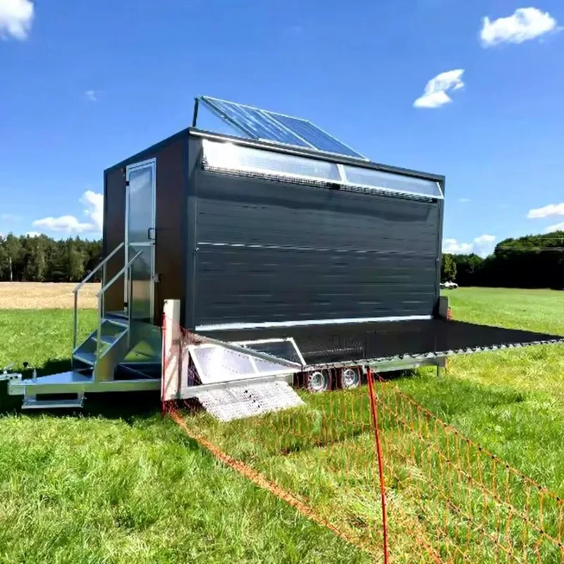 New Hot Sale Poultry Equipment Chicken Farming Layer Hens Egg Nest Mobile Chicken Coop Outdoor Home Use Steel Structure