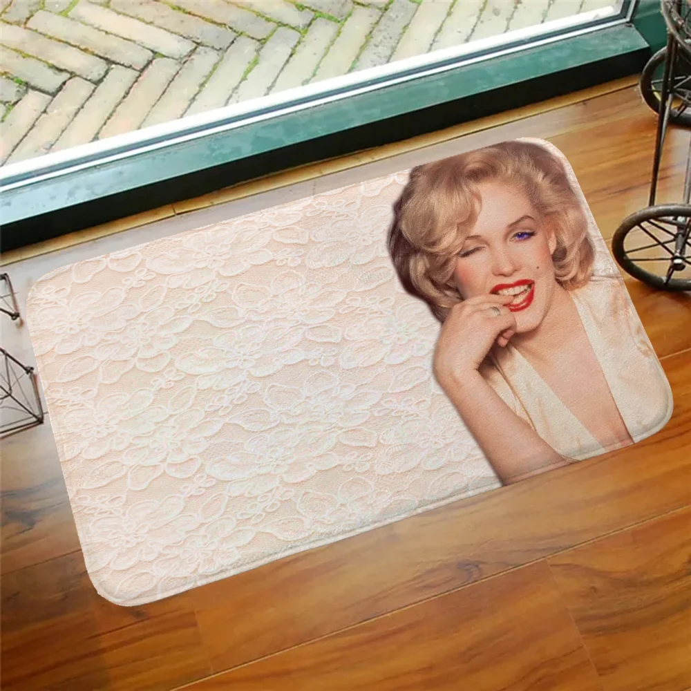 Marilyn Monroe Hallway Carpet for Kitchen Living Room Mat for Hallway on the Floor Front Door Mat Entrance Outdoor Rug Bath Mats