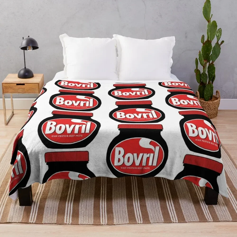 

Bovril Illustration Throw Blanket Decorative Throw Flannel Fabric christmas gifts Blankets