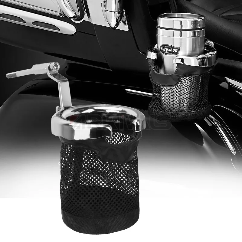 Motorcycle Passenger Handlebar Drink Cup Holder For Honda Goldwing GL1800 2001-2017 F6B 2013-2017 16