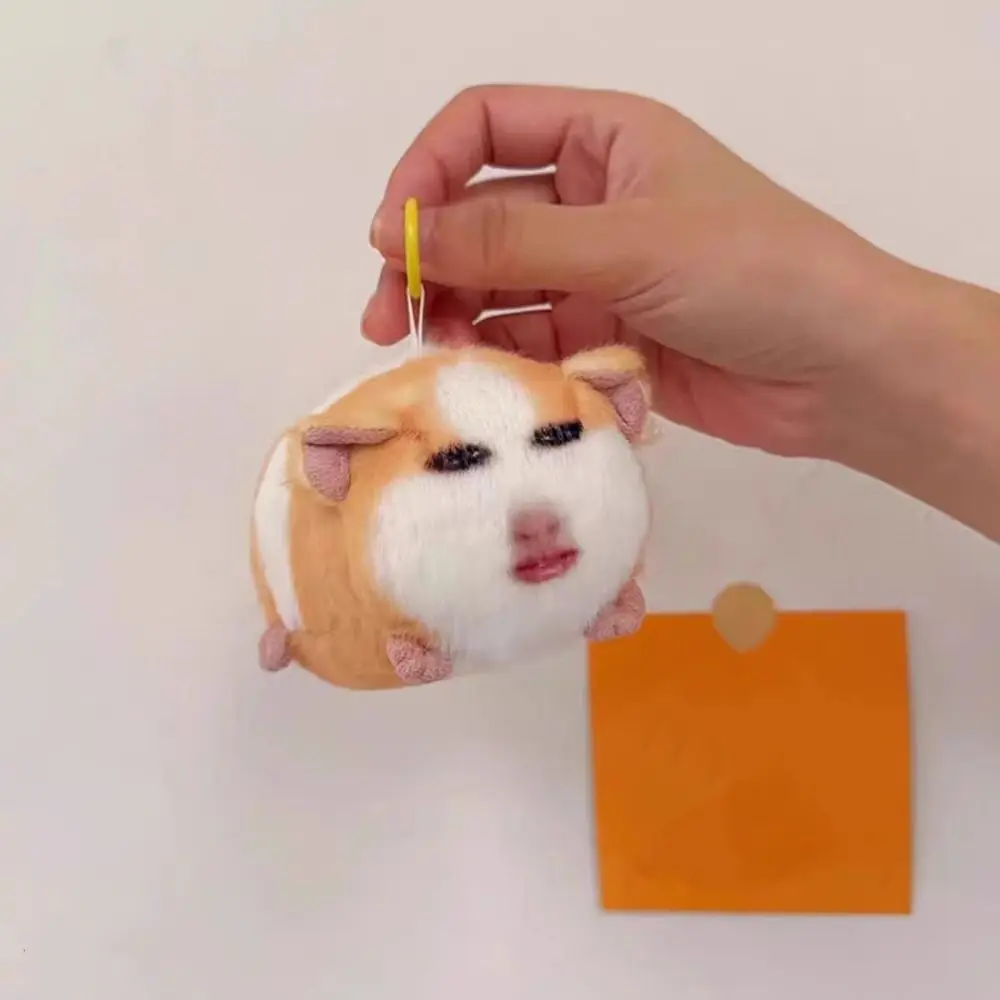 面白いクリエイティブなぬいぐるみオランダ豚ペンダント、音声付きソフトぬいぐるみキーホルダー、かわいいふわふわ漫画豚人形、誕生日プレゼント