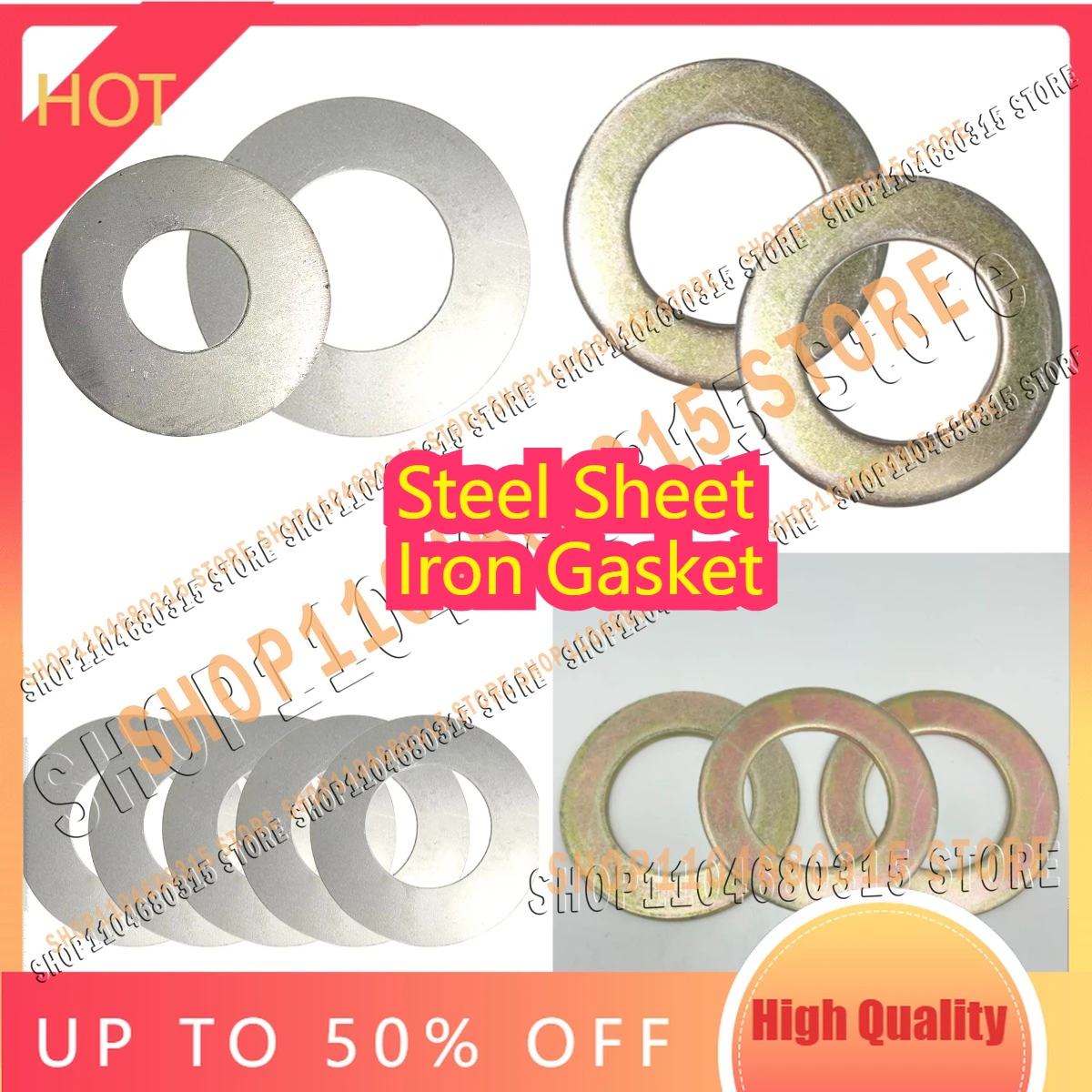 Shaft Bucket Brand New Bucket Pin Excavator Bucket Thin Steel Sheet Iron Gasket Enlarged Round Metal Wear-resistant Shaft Washer
