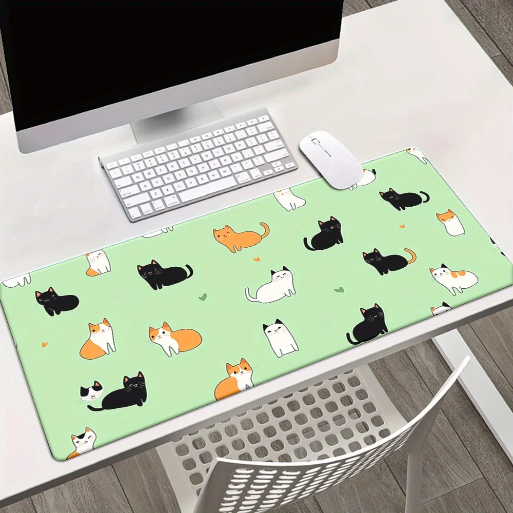 

Cartoon Cute Cat HD Printed Mousepad - Washable, Non-Slip Desk Mat for Gaming & Office Use - Perfect Gift for Cat Lovers