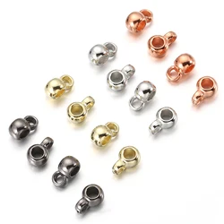 100pcs/lot CCB Big Hole Beads 6mm Spacer Beads with Ring Clasp For Diy Jewelry Making Bracelet Necklace Pendants Charm Connector