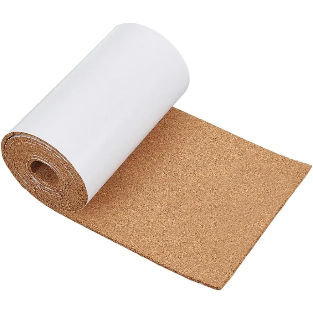 

98x7.8inch Self Adhesive Cork Roll Bulletin Board Roll DIY Cork Material (4mm Thick) Easy-Cut Self-Stick Surface for Home Decor