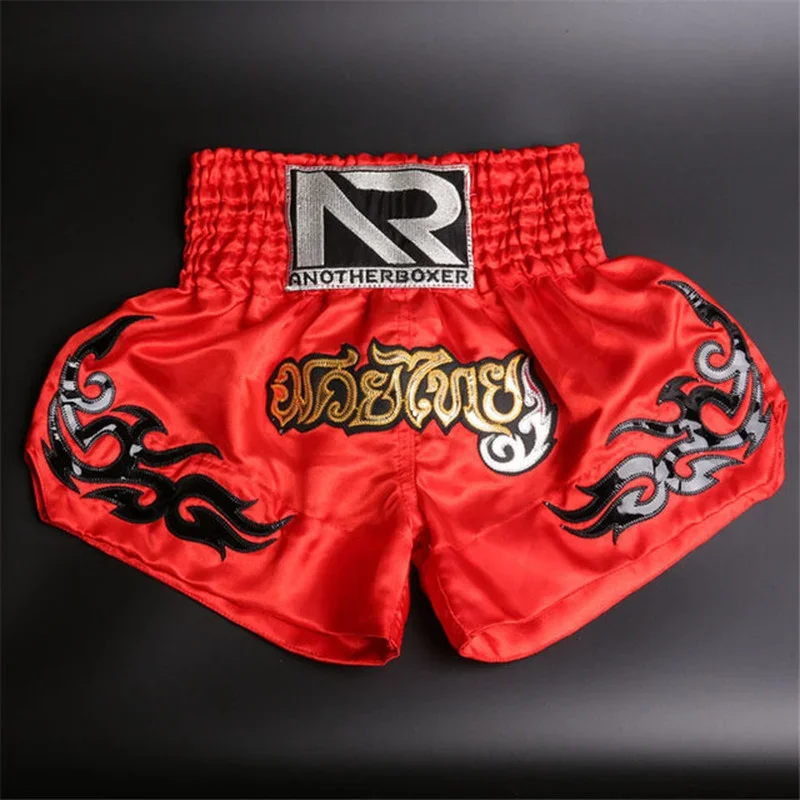 Men\'s Boxing Pants Printing MMA Shorts Kickboxing Fight Grappling Short Tiger Muay Thai Boxing Shorts Clothing Sanda Kids Shorts