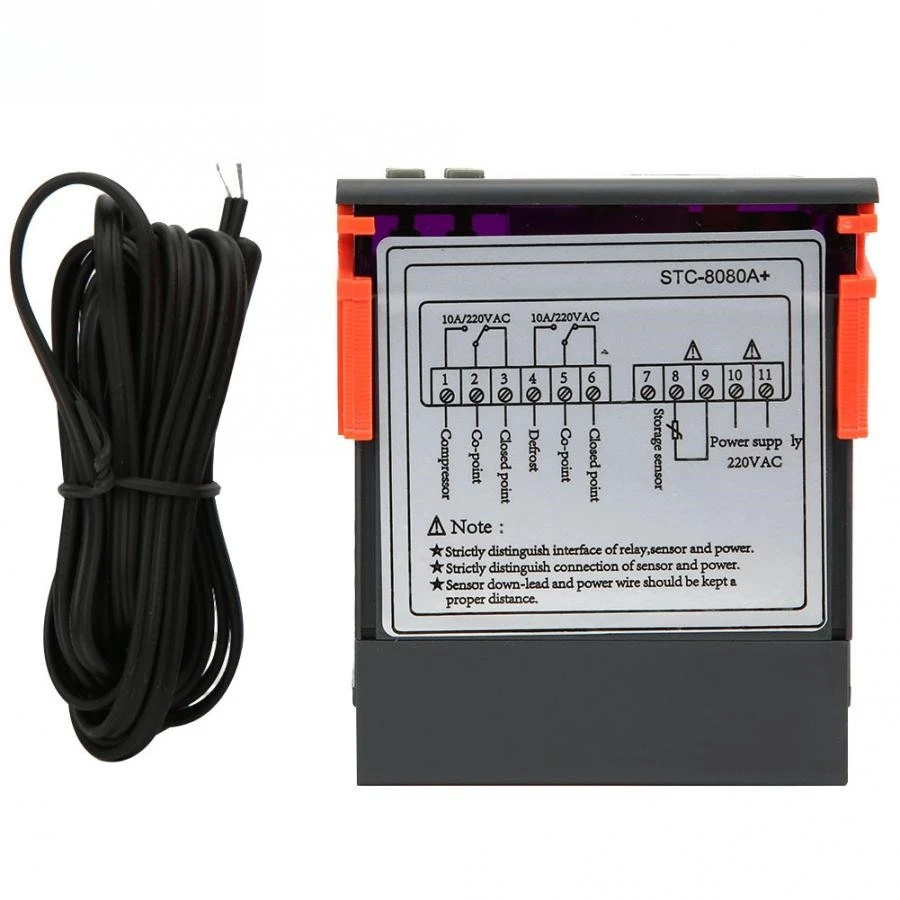 1PCS STC-8080A + refrigeration automatic timing defrosting intelligent temperature controller