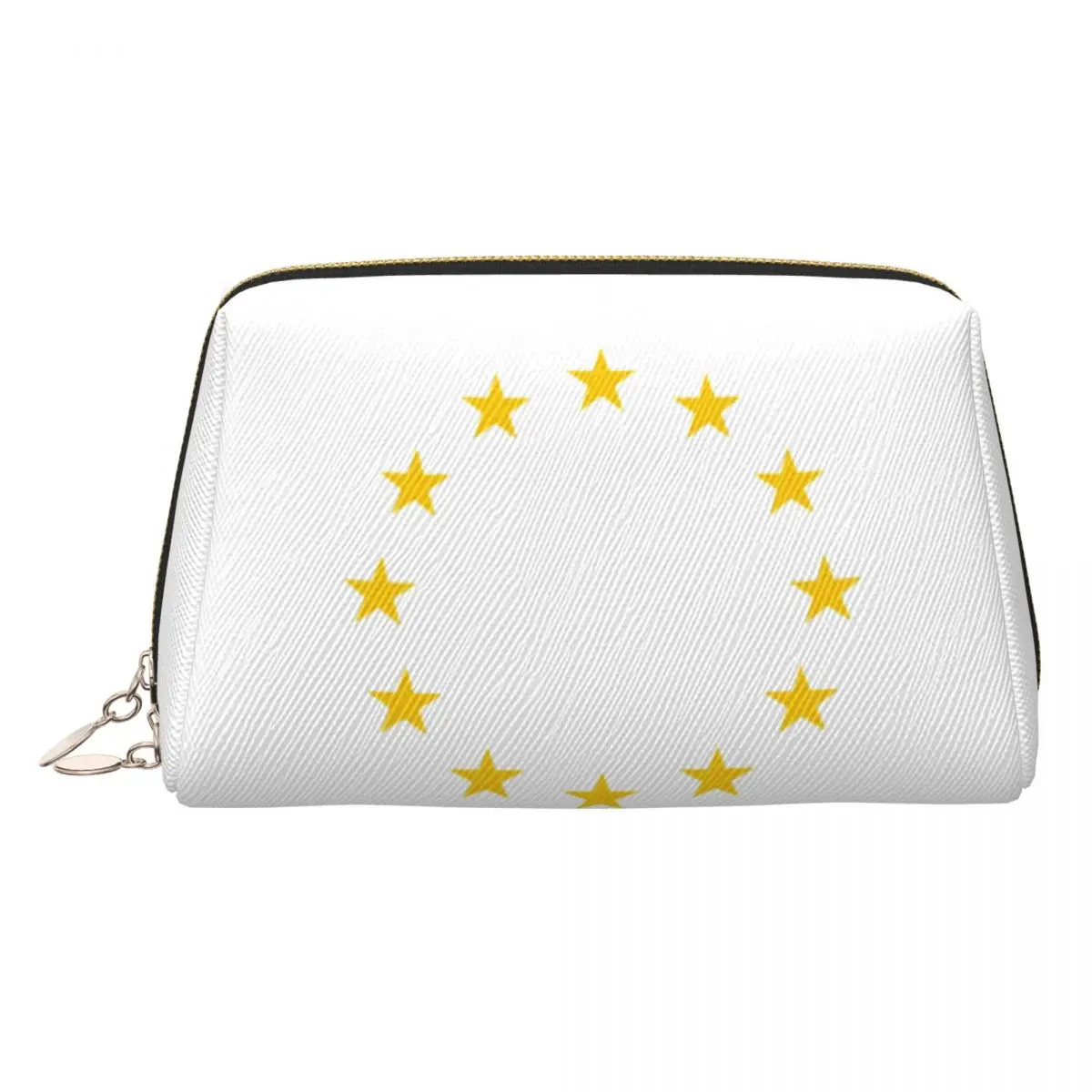 EU Europe European Union European Flag EU Stars Women Cosmetic Bag Travel Makeup Organizer Pouch Toiletry Storage Dopp Kit Case