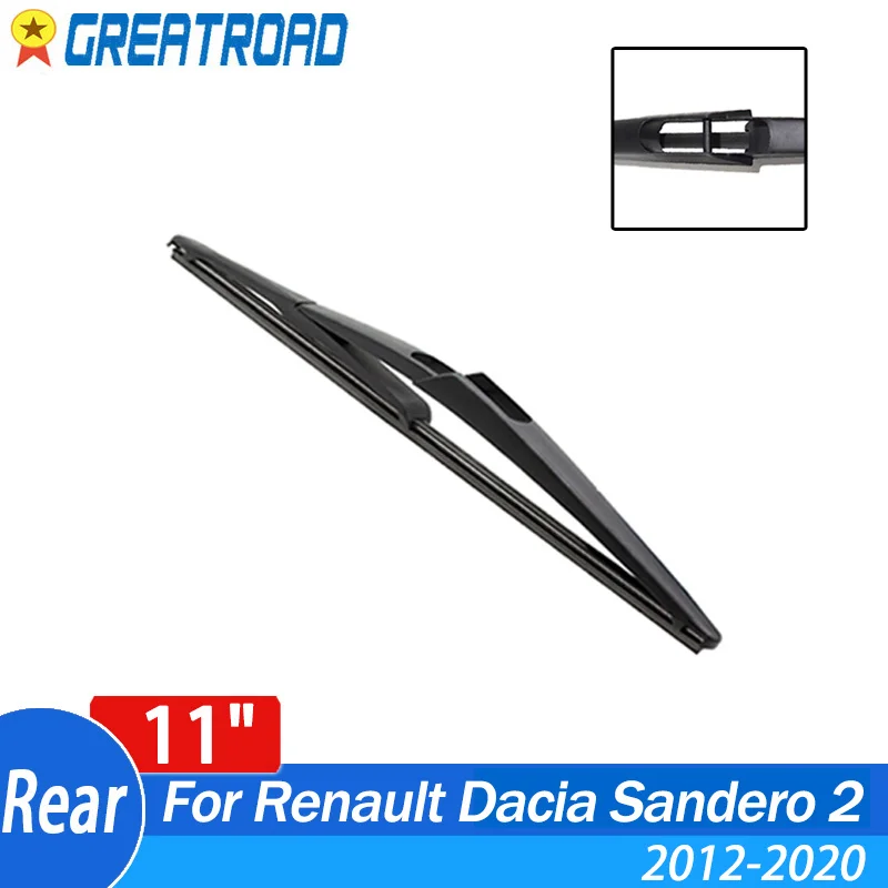 Wiper 11" Rear Wiper Blade For Renault Dacia Sandero MK2 2012 2013 2014 2015 2016 2017 -2020 Windshield Windscreen Rear Window