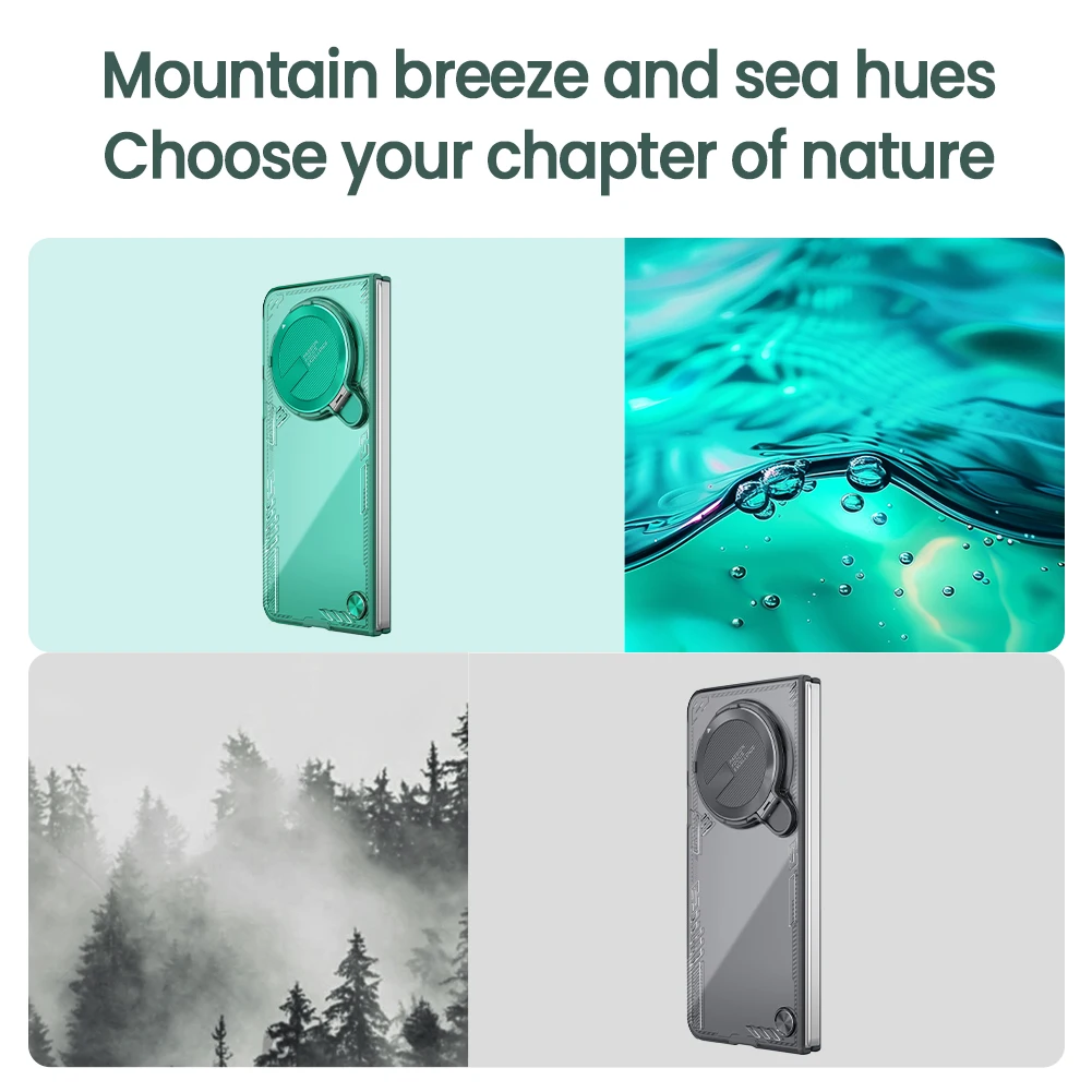 

Для OPPO Find N5 5G Nillkin чехол iceblade Prop складная подставка для камеры защита прозрачная задняя крышка защита