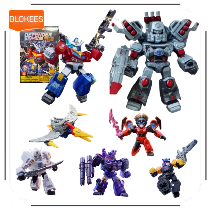Blokees Transformers Defender Version Wave 8 Optimus Prime Return Articulated Building Block Figure Collectible Assembly Toy