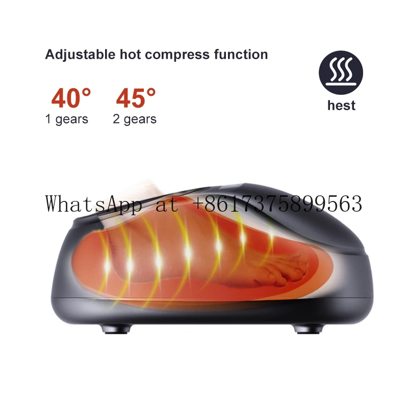 Heated Shiatsu Foot Massager Vibration Compression Acupoint Stimulation Improve Circulation Home Use