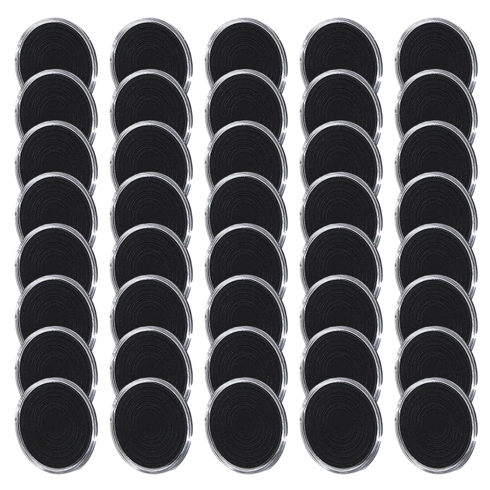 40Pc Clear Coin Capsule Holder For 16/20/25/27/30/33/38/46mm Coin Protector Coin Capsules Storage Box Case W/Adjustable Gaskets