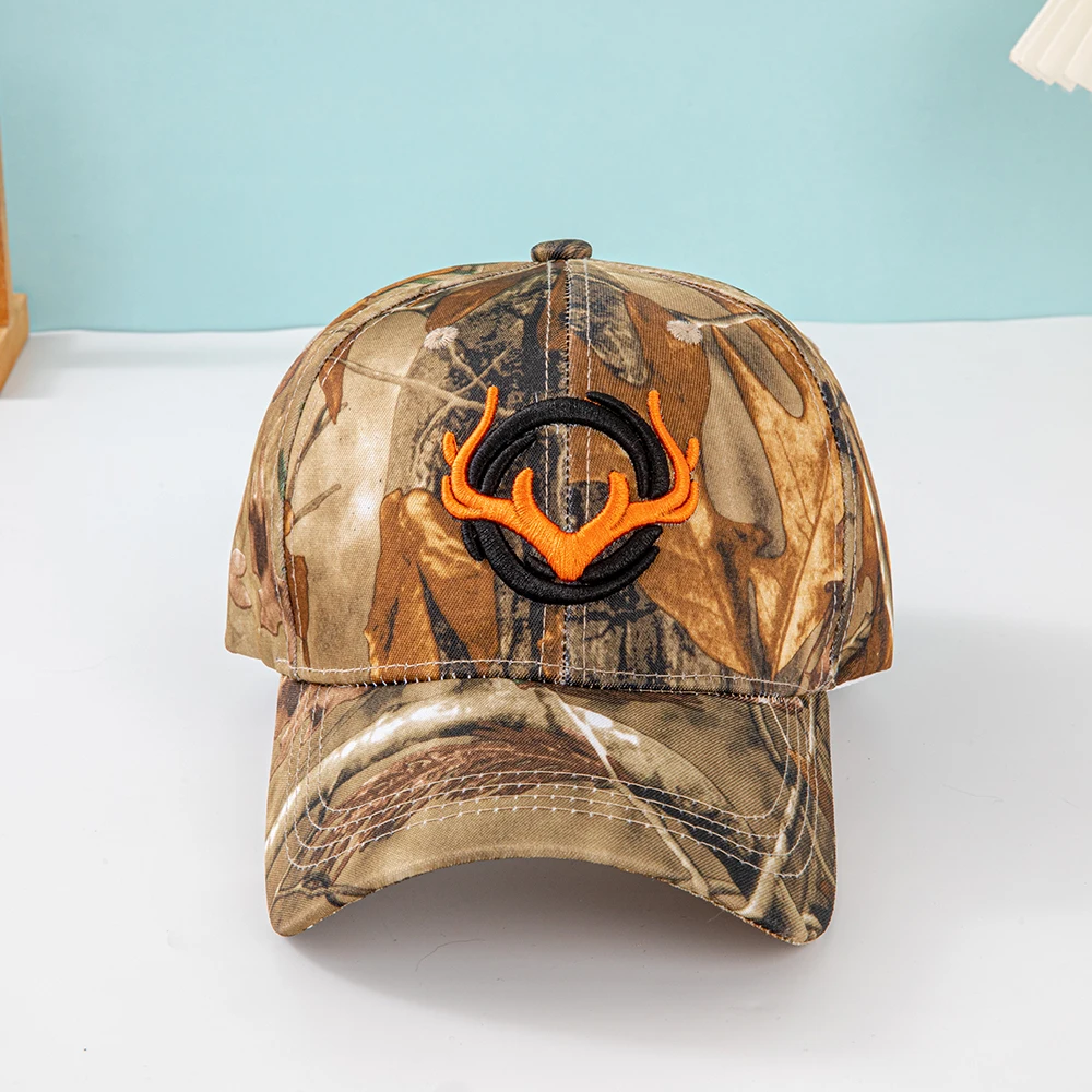 Fashion Horns Embroidery Baseball Caps Men Women Camouflage Tactical Sun Hat Spring Autumn Outdoor Sports Fishing Visors