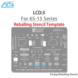 BGA-plantilla Reballing para iPhone 12, 13, 14, 15 Pro Max Plus, pantalla LCD, Chip IC, matriz de puntos, herramientas de reparación de cámara de identificación facial