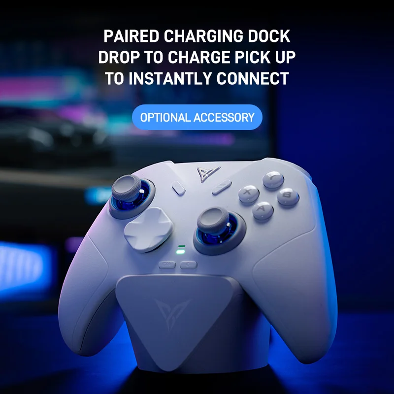 Flydigi Direwolf 4 Wireless Game Controller for Pc/Switch/Phone/Tablet, Adjustable 40~80Gf Joystick Force, Dual Vibration Feedba