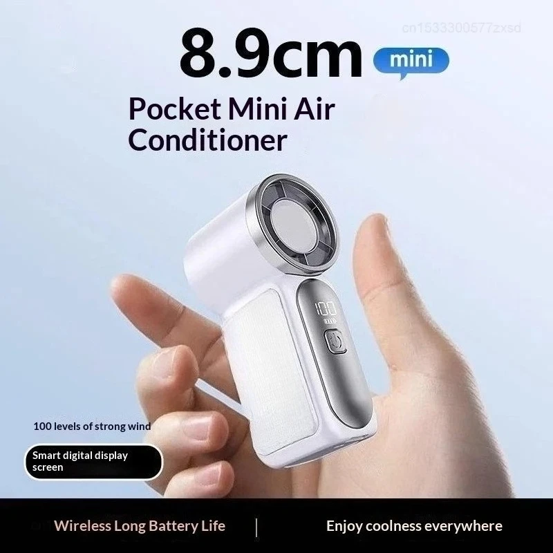 Creative Mini Fan Pocket Hand-held Fans Portable and Convenient Lightweight Suitable for Travel Camping Outdoors Display Screen