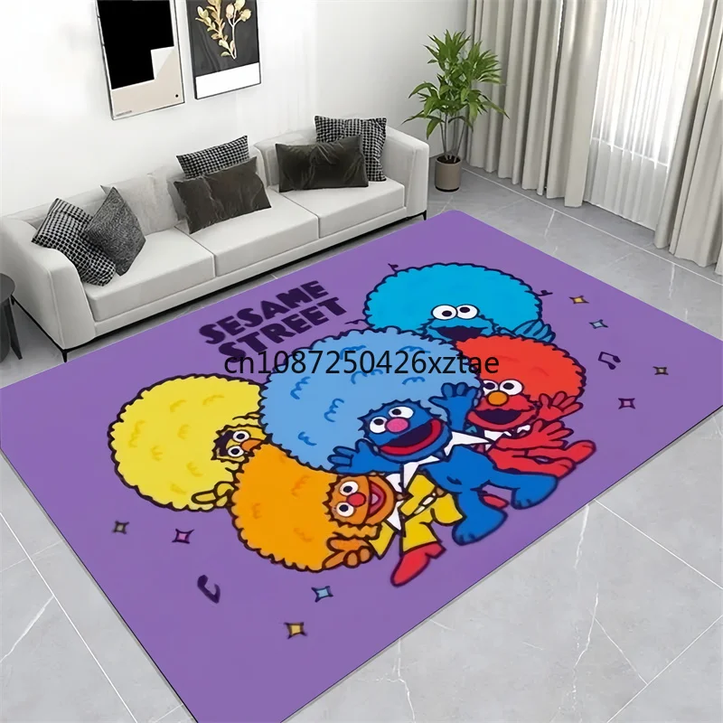 SS-Sesame -S-Street Poster Carpet  Kitchen Mat Fashion Yoga Mat Living Room Bedroom Decorat Non-slip Mat