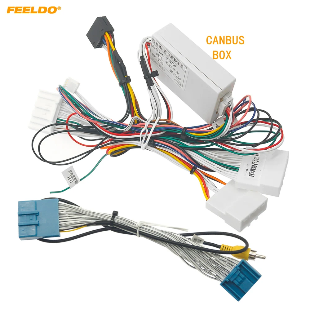 

FEELDO Car 16pin Power Cord Wiring Harness Adapter With Canbus For Lexus NX200 2015-2016 Installation Head Unit #HQ3443