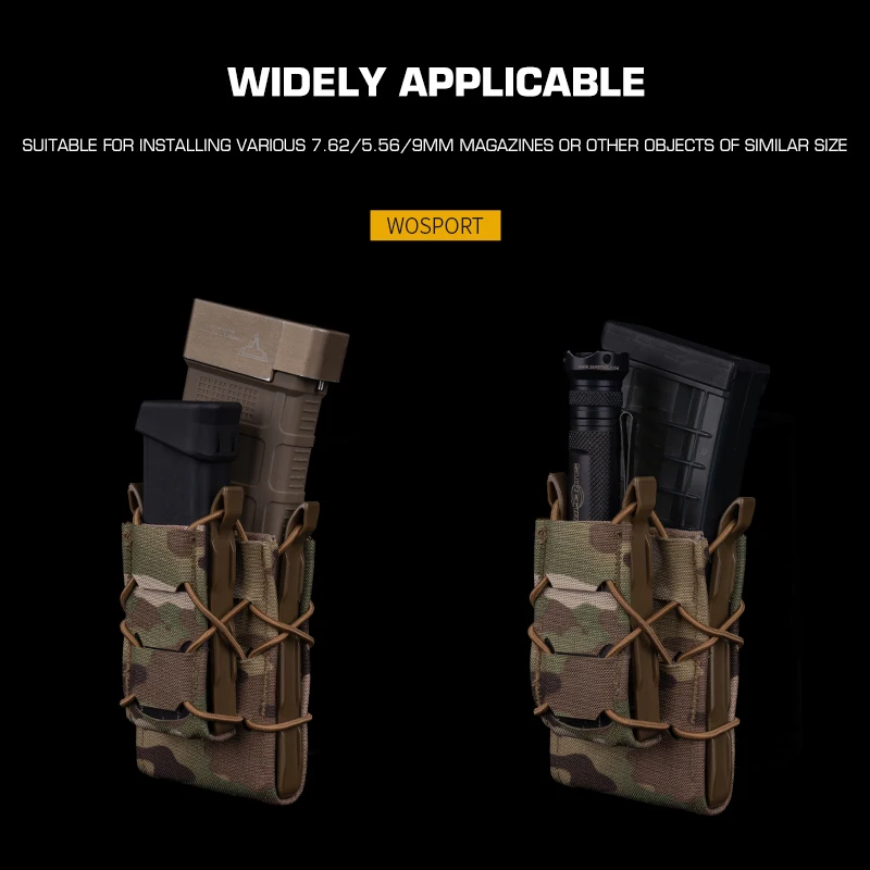 

Комплект подсумков для магазинов POSEIDON DEFENSE Tiger V2 Molle (для 9 мм, .40 S&W, .45 ACP, .357, AR, M4, 5.56), кобура для магазинов, для страйкбола
