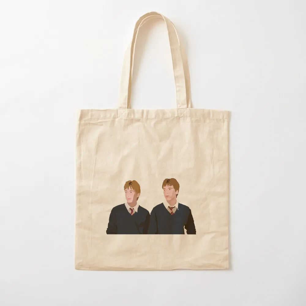 

Weasley Twins Minimallistic Tote Bag Big bag woman shopping bag cloth woman Canvas Tote