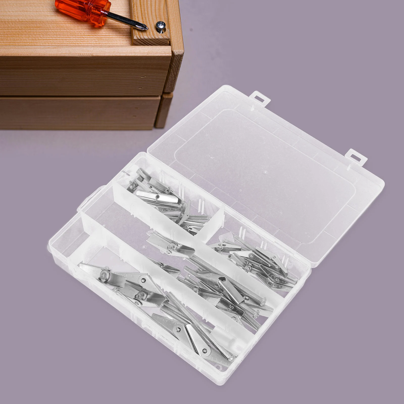 

32 Pcs Anchors and Screws Kit Dry Wall Boxed Deck Stainless Steel Bolts for Drywall