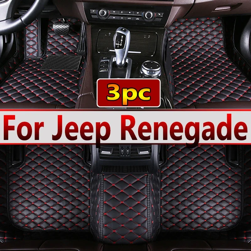 ALL Car Floor Mats For Jeep Renegade 2022 2021 2020 2019 2018 2017 2016 Auto Interior Accessories Protector Custom Carpets Styli