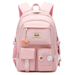 2023 School Bags For Girls Women Large Capacity Lightweight Waterproof Multi-Pockets Backpack College Student Fashion Laptop Bag