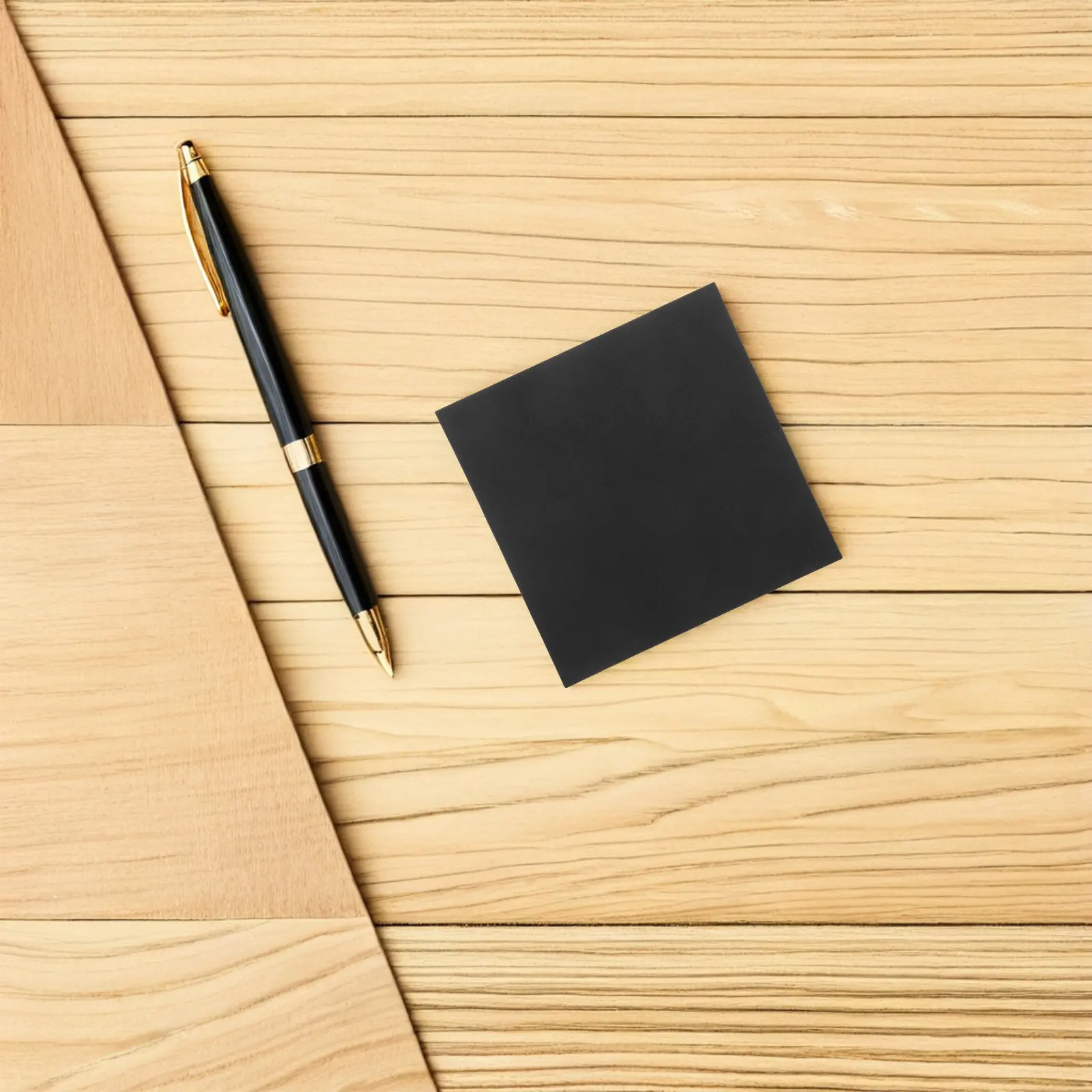 500Sheets Black Self-Stick Note Pads Strong Adhesion Compact Memo Notes for Office School Kitchen Fridge Folder Decorative