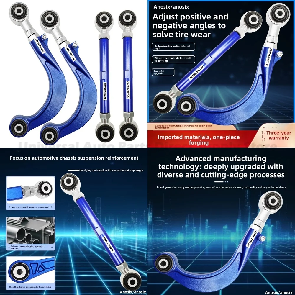 For Mazda CX7 Rear Adjustable Control Arm Camber Kit Alignment Correction Reinforcement with Precision Tuning and Heavy-Duty