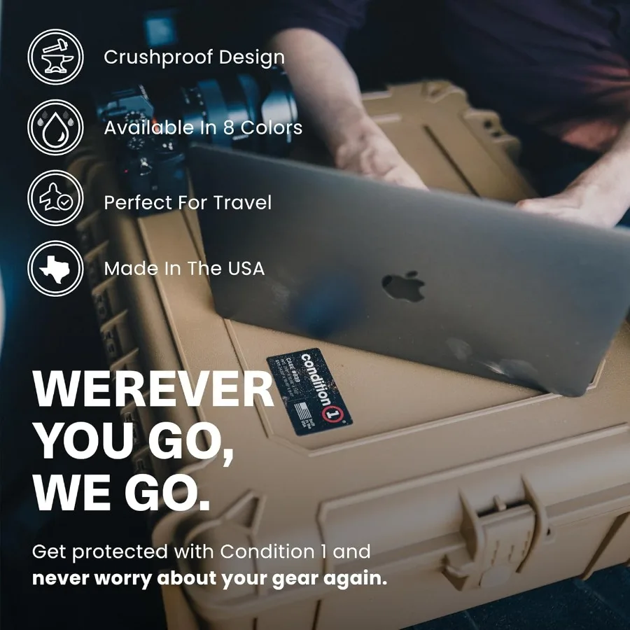 25 대형 방수 하드 케이스 모델 839 맞춤형 폼 내부 포함 휴대용 보호용 보관 여행 사냥 군사용