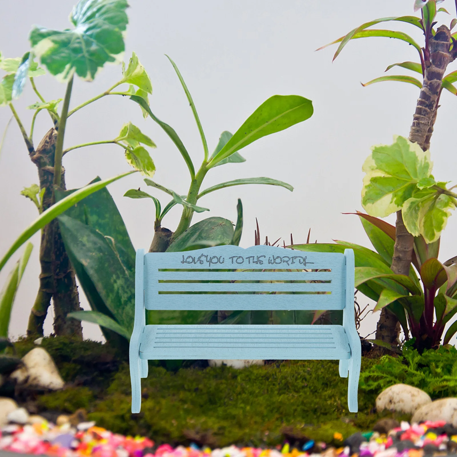 

Miniature Wooden Bench Lifelike Realistic Safe Long Lasting Dollhouse Accessory Bedroom Courtyard Living Room Decoration