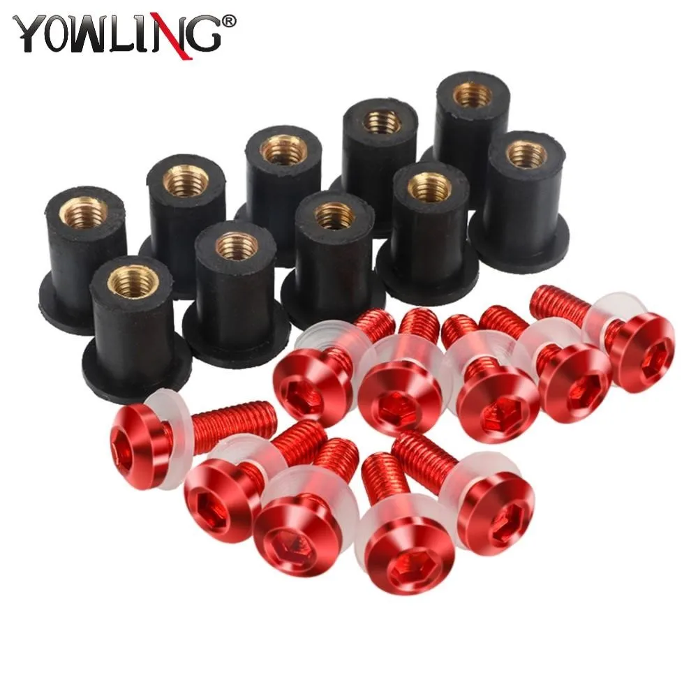 10 PCS M5 Windscreen Windshield Wind Deflectors Bolts For HONDA Africa Twin CRF1100L CRF1000L CRF 1000 1100 L XRV750 XRV 750