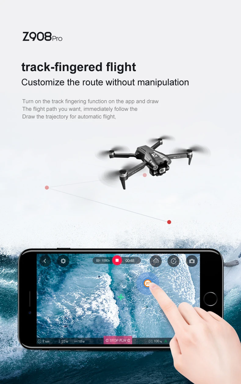 For Xiaomi Z908 Pro/MAX 8K Drone ESC Professional GPS Dron Optical Flow Localization 3sided Obstacle Avoidance Quadcopter Toys