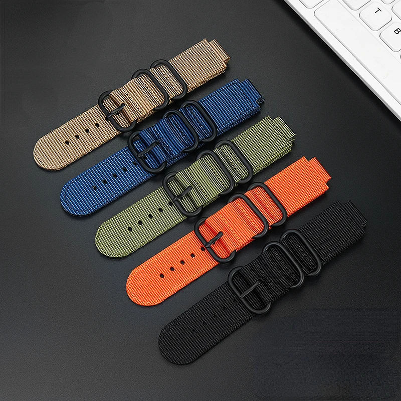 16mm Convex mouth strap For Casio G-Shock GM110 GM2100 GA900 GA-800 GA110 GBA-800 men modified nylon canvas watchband Bracelet