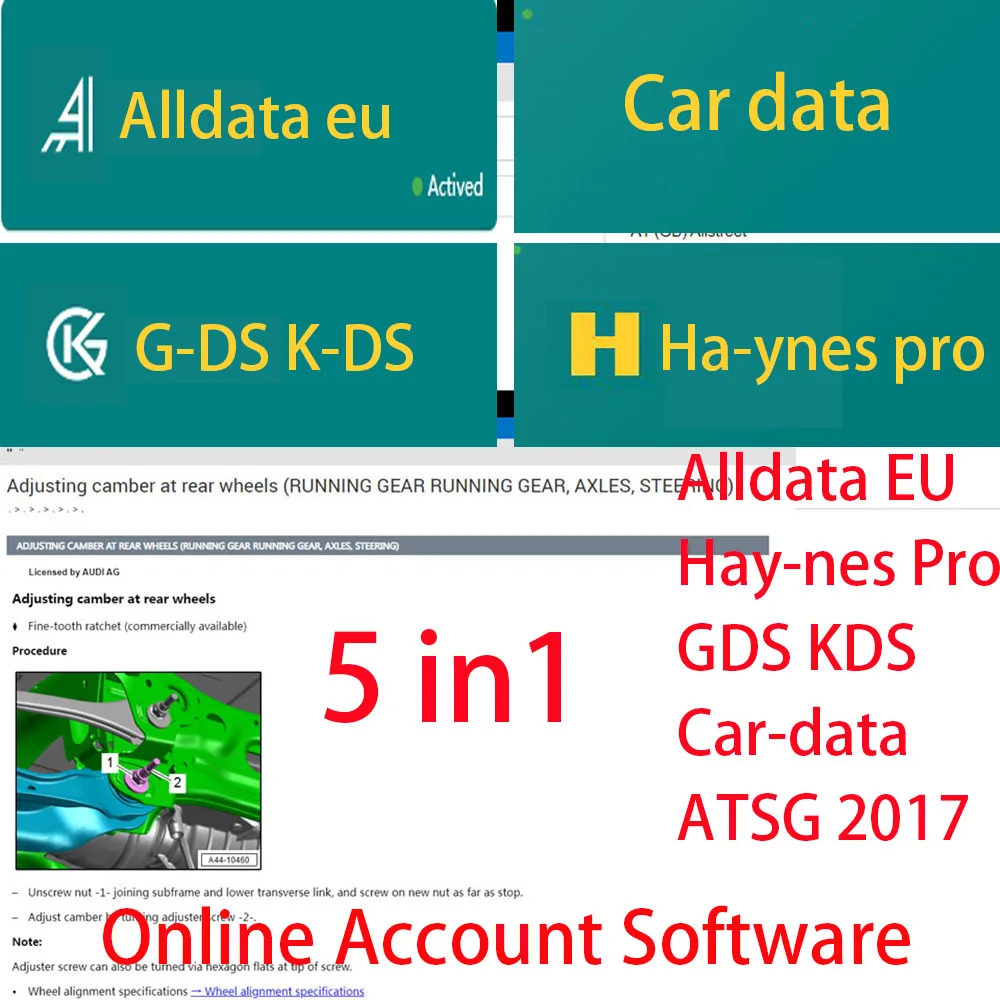 Online Account for alldata US EU Newest whole data Software for Workshop All Data Car data Hay-nes PRO Car Repair with Mobile/PC