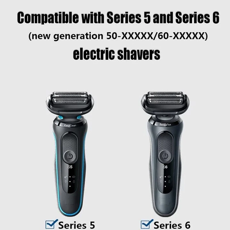 For Braun Series 5 Braun Shaver 52B 52S Replacement Electric Shaver Replacement Head 5020S, 5030S, 5040S, 5050S, 5070S, 5090CC