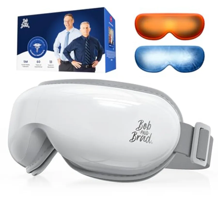 

Eye Massager with Heat and Cooling for Dry Eyes Migraines Headaches Relief Reduce Strain Improve Sleeping FSA-HSA Eligible 3 He