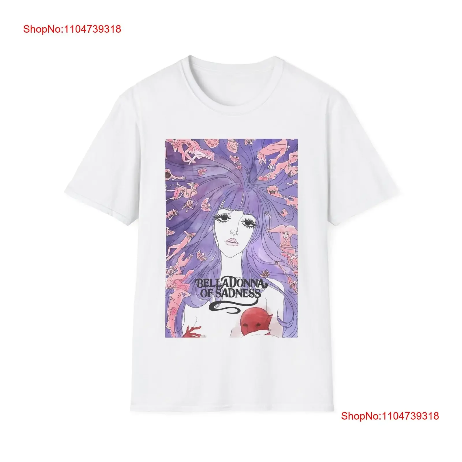 Animationsfilm Belladonna of Sadness aus 1973. Filmplakat-T-Shirt im Vintage-Stil, gewaschen, für Herren, modische Streetwear-Grafik, gestreckt