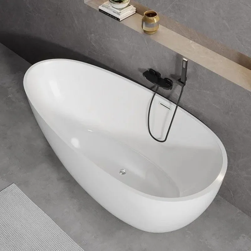 

Bathtub home acrylic integrated seamless goose egg small apartment independent guesthouse hotel acrylic bathtub