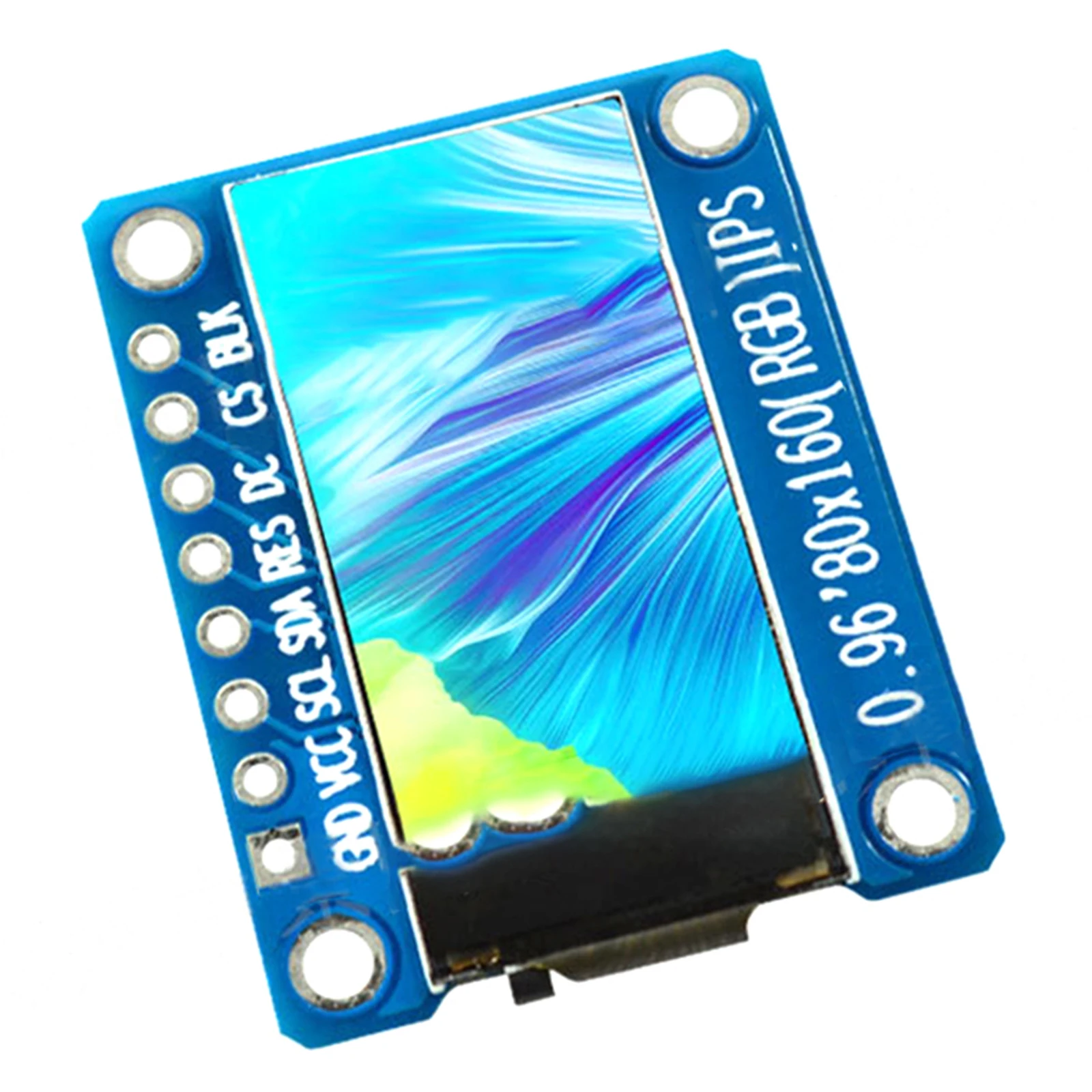 0.96 Inch TFT Display Without Pin HD IPS LCD St7735 Serial Port Screen Color 4 LINE SPI GND Power Supplyu Electrical Equipment