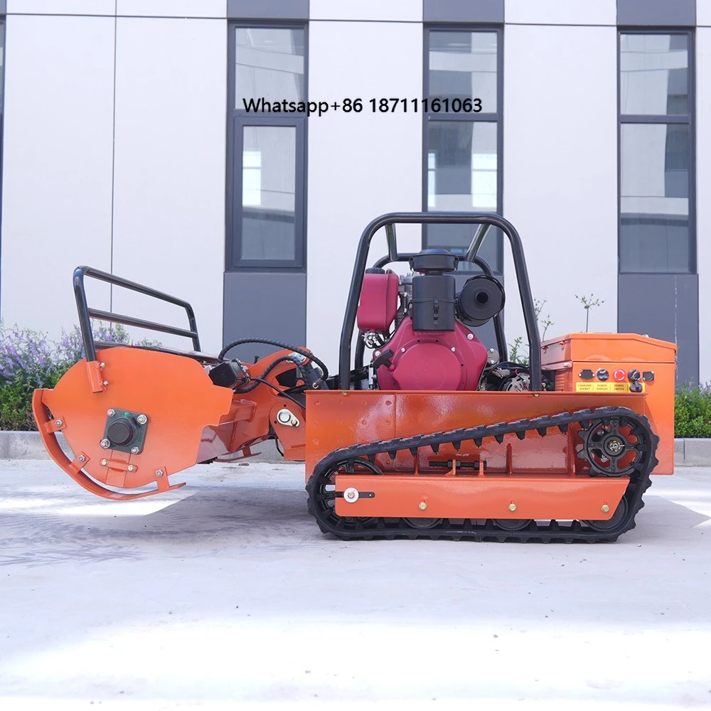 1200mm Remote Control Self Propelled Petrol Lawn Mower Adjustable Blade Industrial Grade Robot Crawler Garden