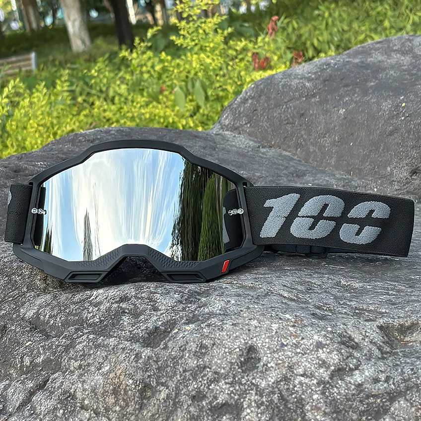 100 óculos da motocicleta dos homens motocross capacete mx moto bicicleta da sujeira atv esqui esportes ao ar livre scooter de vidro googles máscara ciclismo